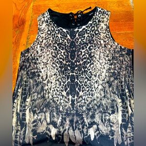 Animal Print Sleeveless Top by Rock & Republic size XL
